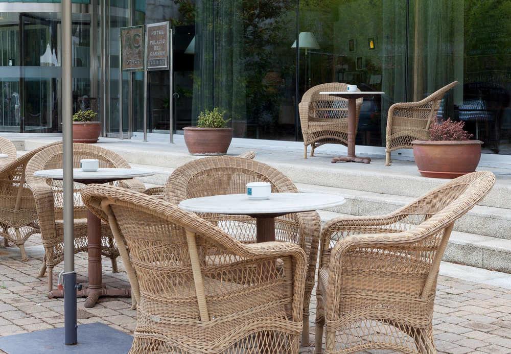 Hotel Palacio Del Carmen, Autograph Collection Santiago de Compostela Dış mekan fotoğraf The hotel's terrace
